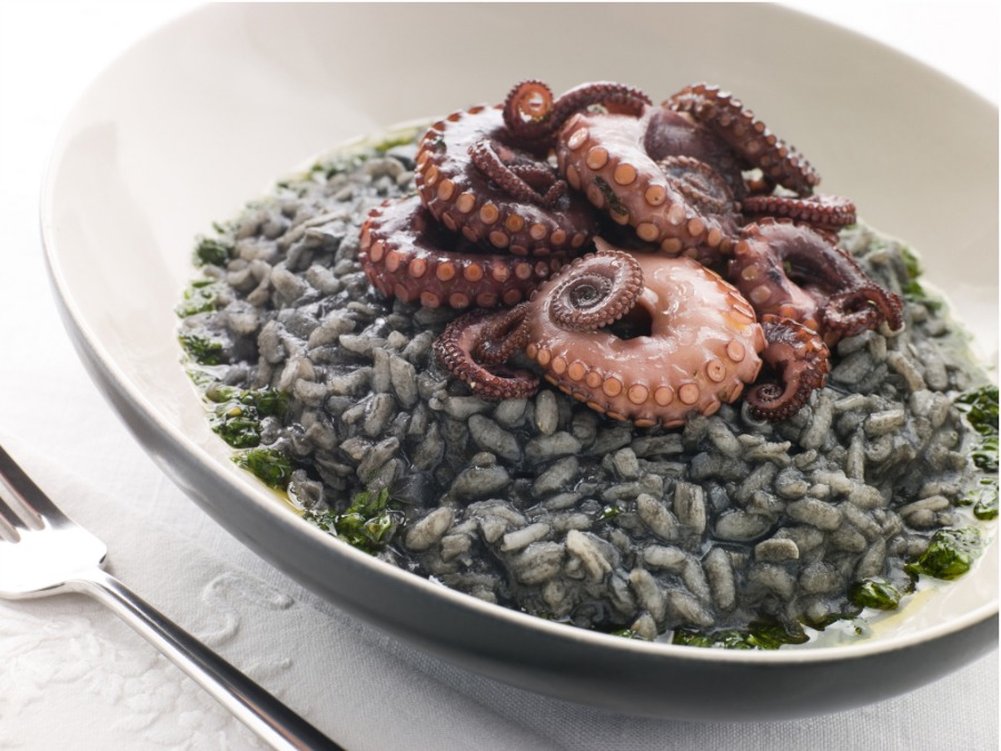 Calamari and Cuttlefish Risotto from Croatia