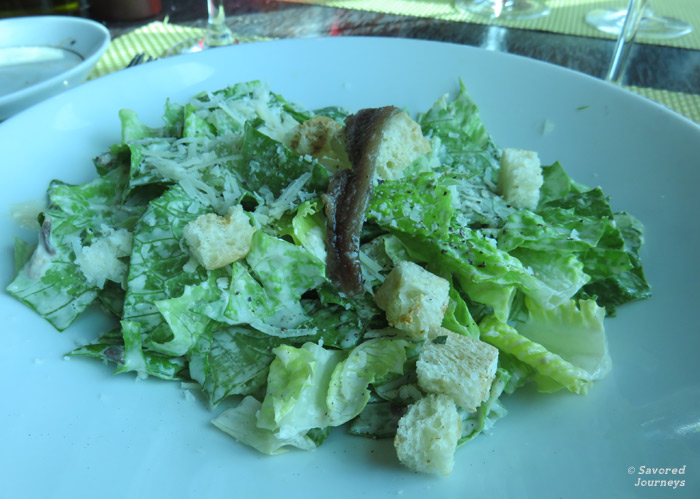 The delectable tableside Caeser Salad