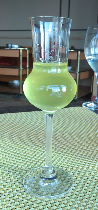 Lemoncello for after-dinner drinks