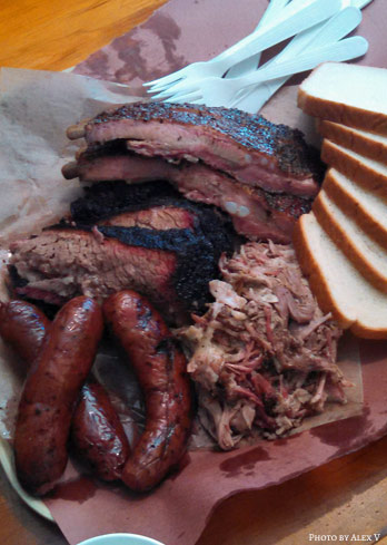 A plate of Franklin BBQ's best