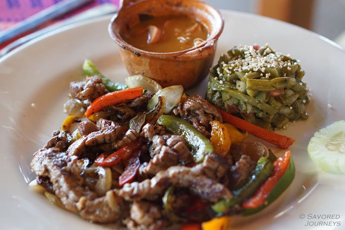 Beef fajitas