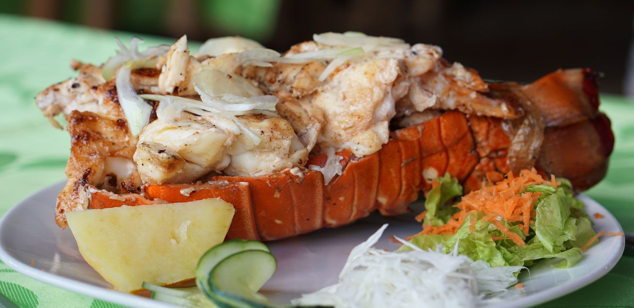 Grilled lobster is a specialty in Cuba!