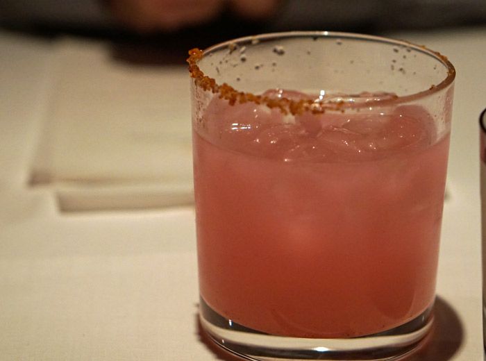 Mezcal and agave cocktail