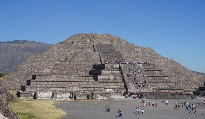 The Pryamid of the Moon at Teotihuacan