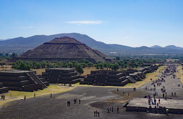 The Pryamid of the Sun at Teotihuacan