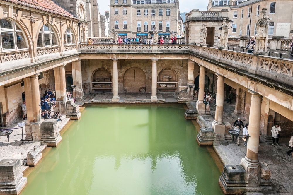 main bath house in bath, england