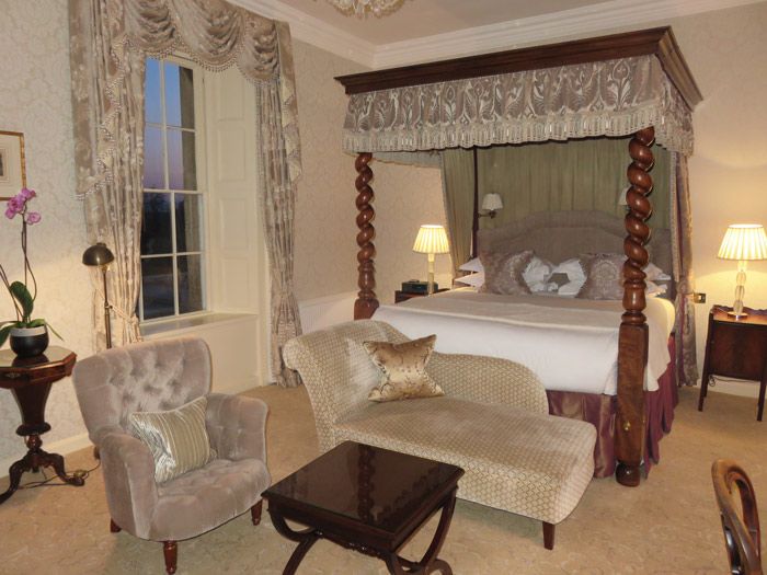 The Grand Suite room at Lucknam Park is quite luxurious.