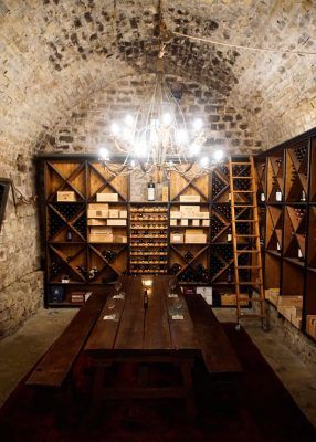 Ca di Pesa's wine cellar