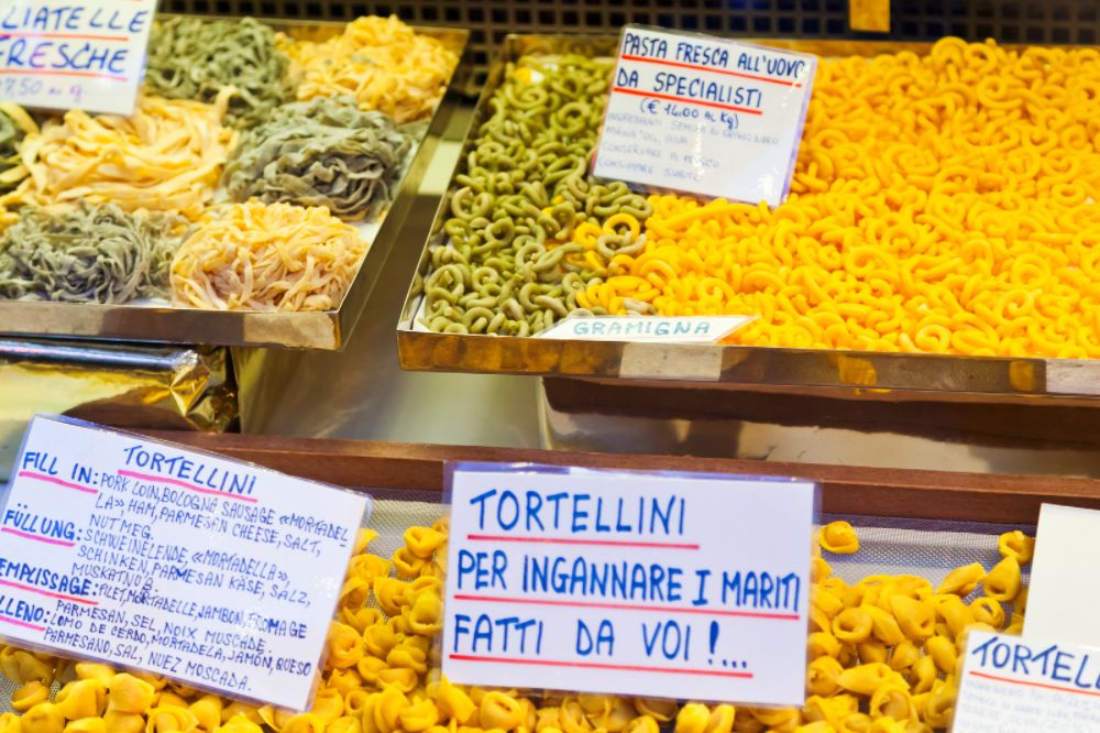 Bologna pasta market