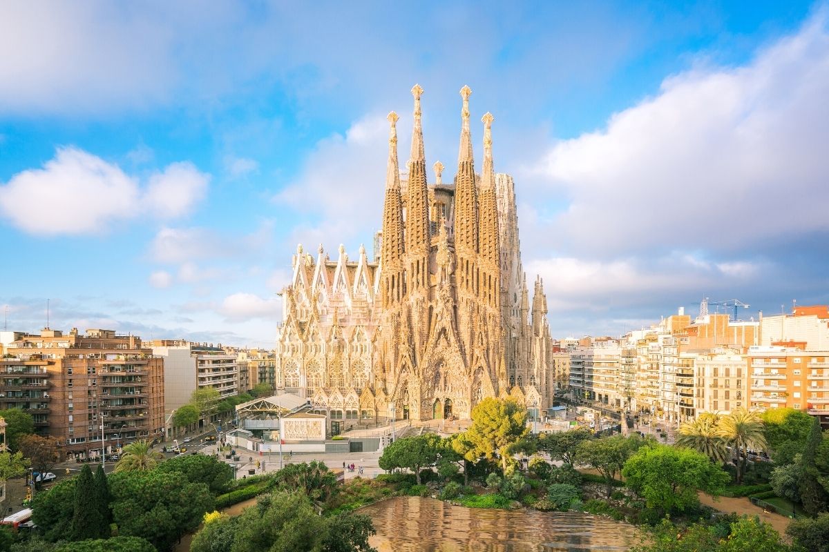 Sagrada Familia in Barcelona Spain