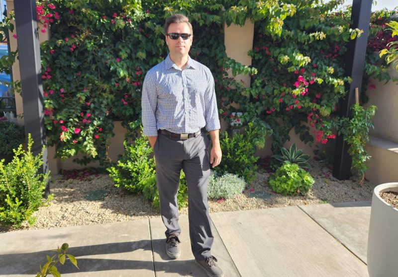 Nick wearing Bluffworks Envoy pants