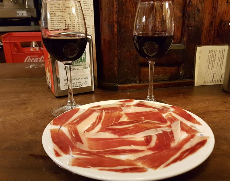 Jamon y vino