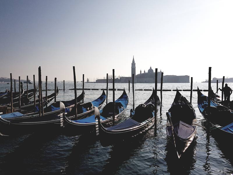 Venice gondolas