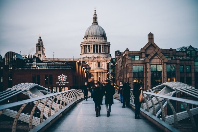 Millennium bridge in London