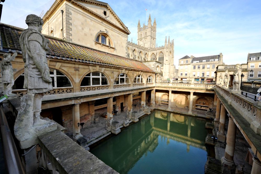 The Great Bath from the terrace