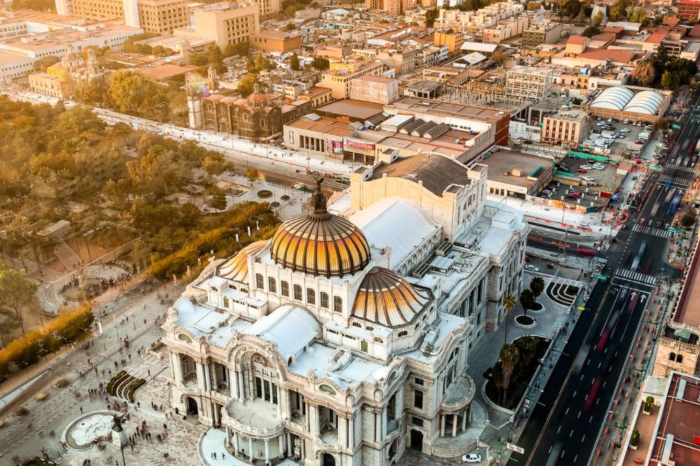 Mexico city from the air