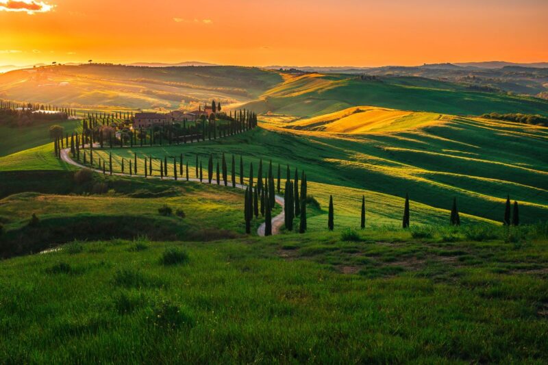 The countryside of Tuscany
