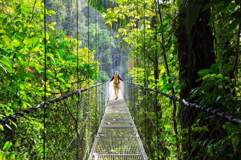 hanging bridges in Costa Rica