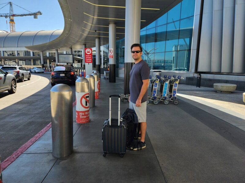 traveling with a wine case