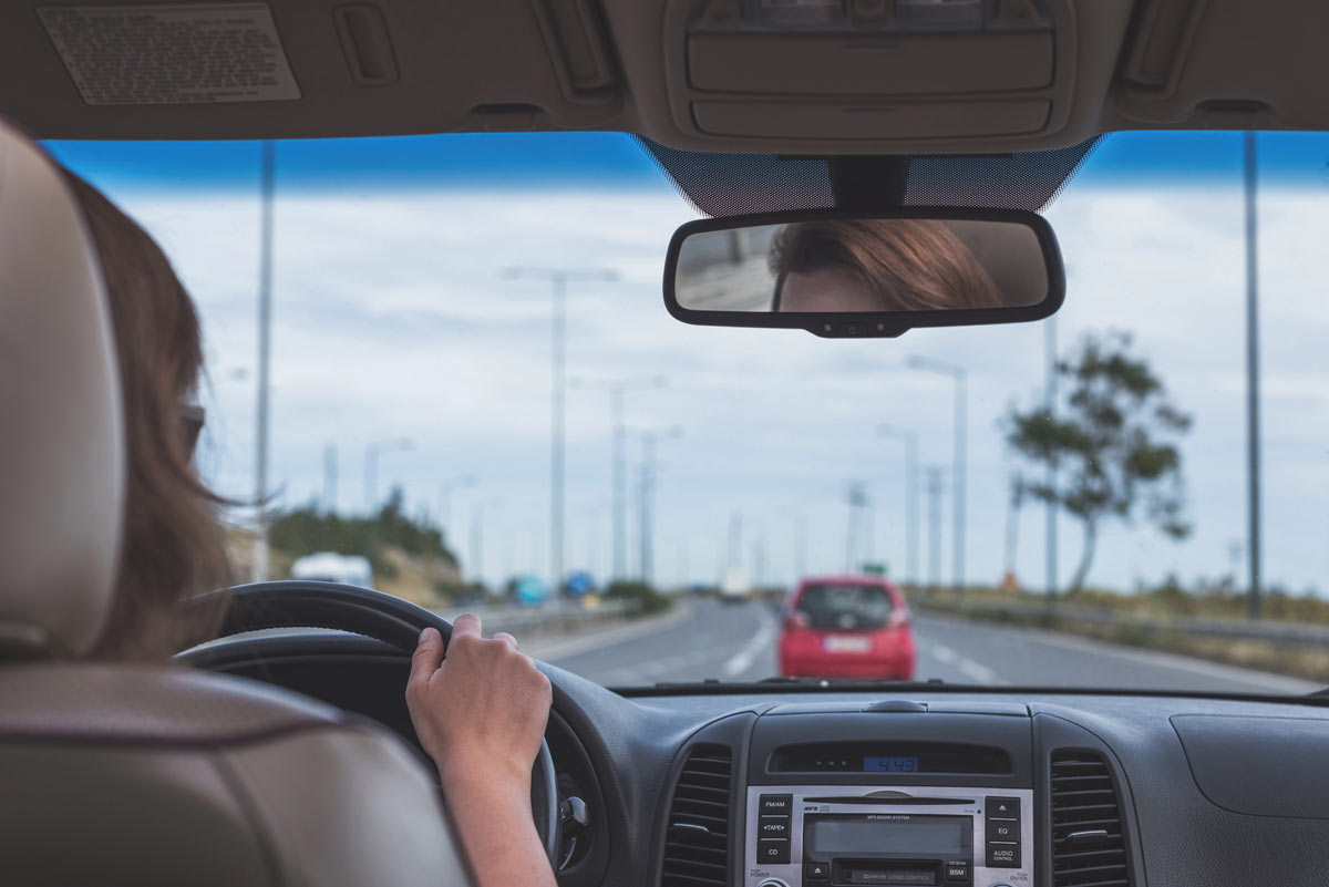 Woman driving